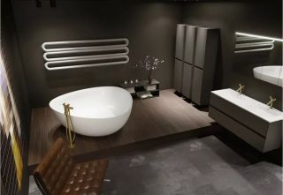 Ванна из искусственного камня Riho Oviedo B125001105 160x160см белый